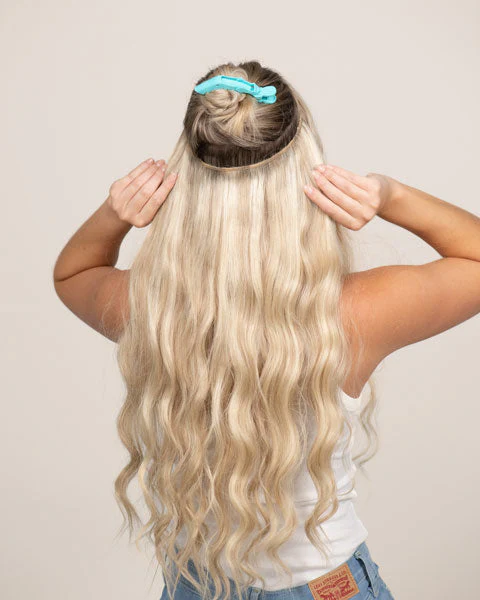 12" Original HALO® Hair Extensions - 1B - Image 3